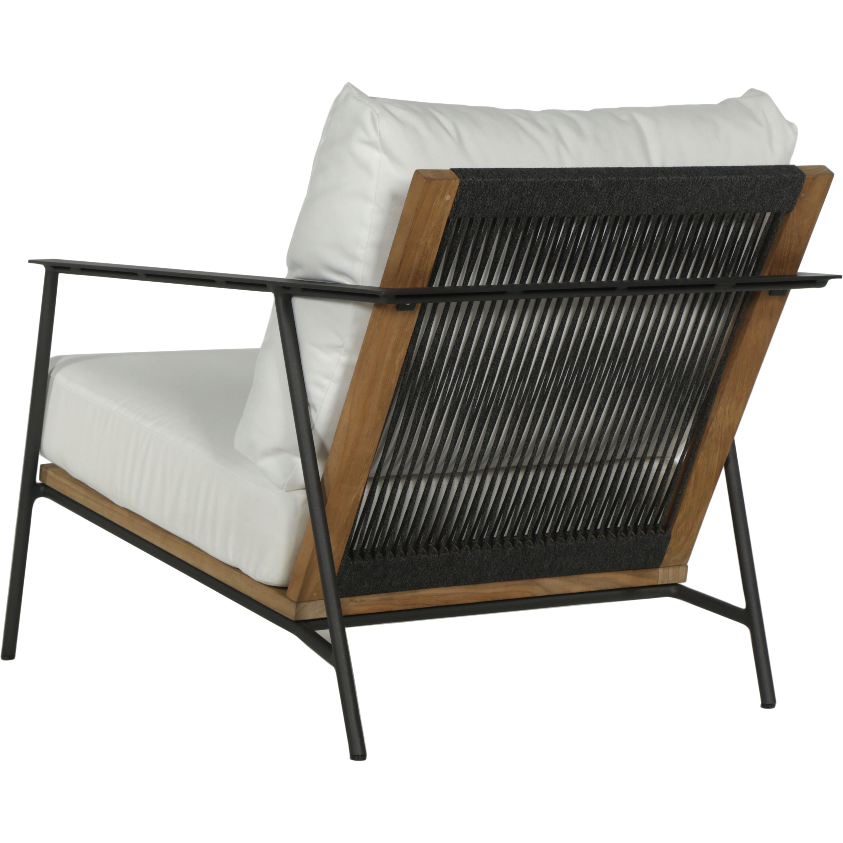 Milan Stinson White Outdoor Armchair